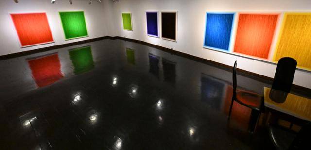 20일 서울 종로구 통인화랑 5층 갤러리 공간에 전시 중인 작품들. 최주연 기자