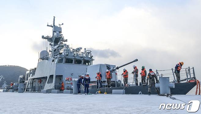해군 신형 고속정(PKMR).  (해군 진해기지사령부 제공) 2021.1.7/뉴스1