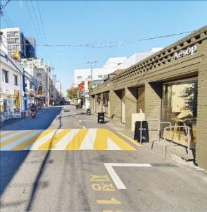 깨끗한 성수동 골목거리