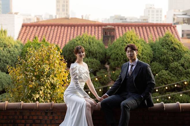 ▲ 서녀름-고종욱 부부. ⓒ KIA 타이거즈