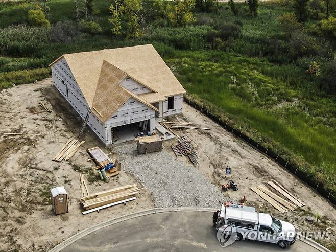 미국 일리노이주의 주택 신축 현장 [EPA 연합뉴스 자료사진. 재판매 및 DB 금지]