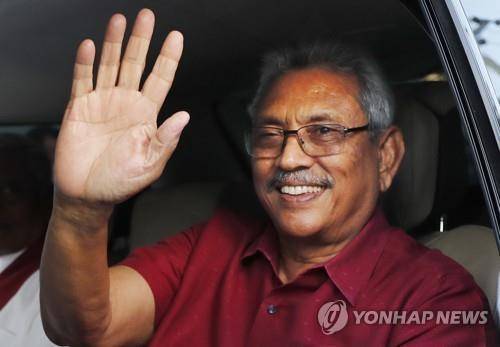 고타바야 라자팍사 전 스리랑카 대통령 [AP 연합뉴스 자료사진. 재판매 및 DB 금지]