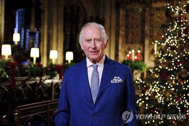 영국 찰스 3세 국왕 성탄절 연설 [AP 연합뉴스 자료사진. 재판매 및 DB 금지]