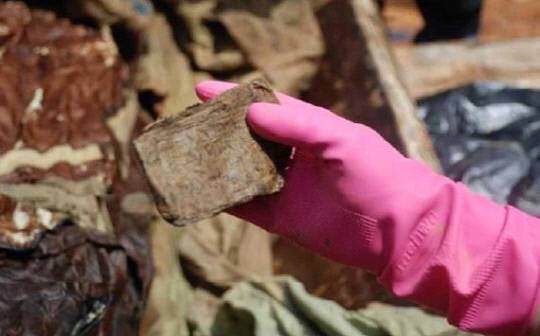 나신걸 한글편지 발견 당시 모습. 사진=문화재청 제공