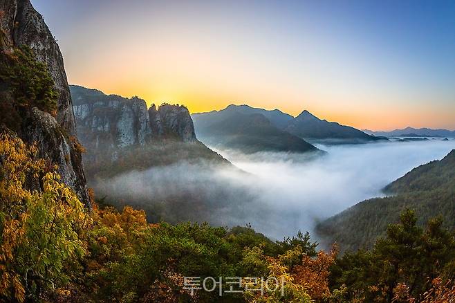 주왕산 가을 .사진=청송군