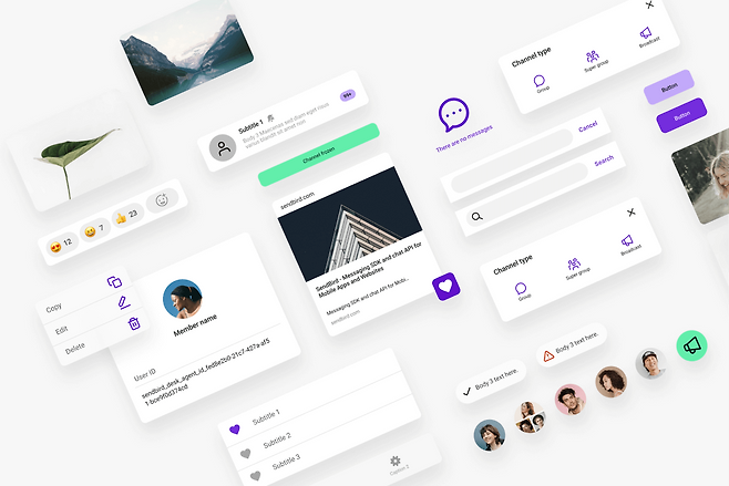 센드버드의 채팅 등 커뮤니케이션 서비스. /센드버드 제공