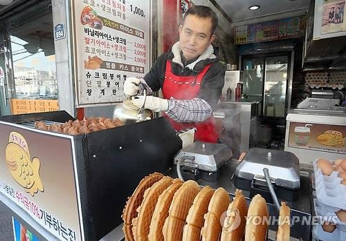 익산 붕어빵 아저씨 김남수씨.연합뉴스