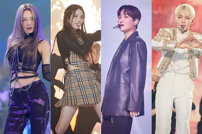 왼쪽부터 소녀시대 효연, 보아, 강타, 샤이니 키. SM엔터테인먼트 제공