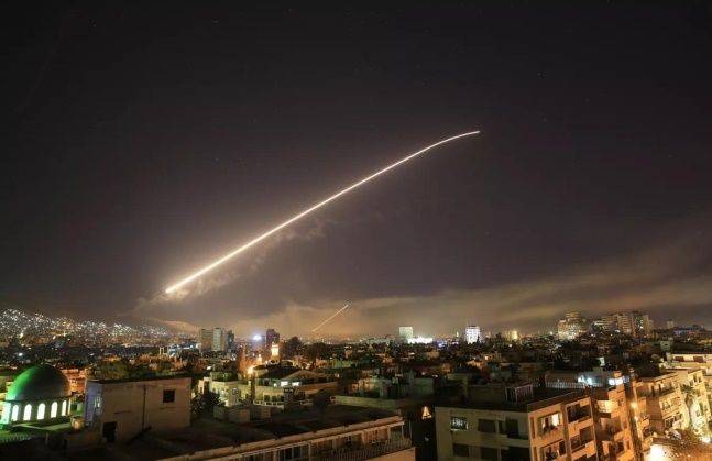 이스라엘군의 이전 다마스쿠스 공습 모습 ⓒAP/연합뉴스