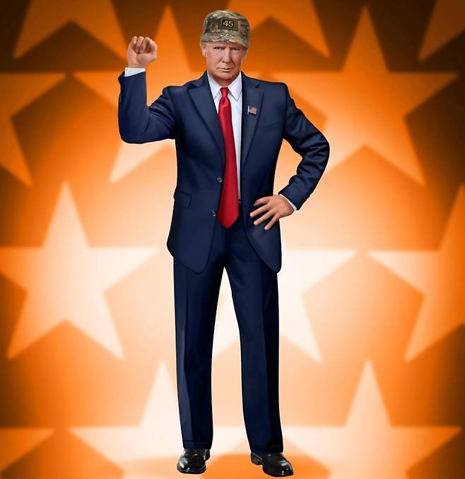 트럼프 전 미국 대통령이 지난달 출시한 NFT(대체불가토큰) '트럼프 디지털 트레이딩 카드'(Trump Digital Trading Card) #42340./사진=오픈씨 홈페이지