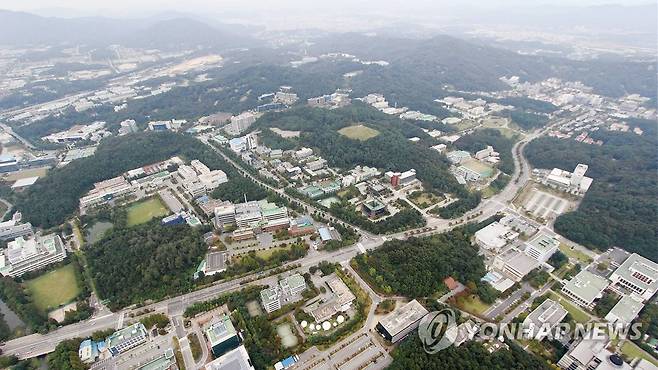 하늘에서 내려다본 대전 대덕특구 전경  [연구개발특구진흥재단 제공. 재판매 및 DB 금지]