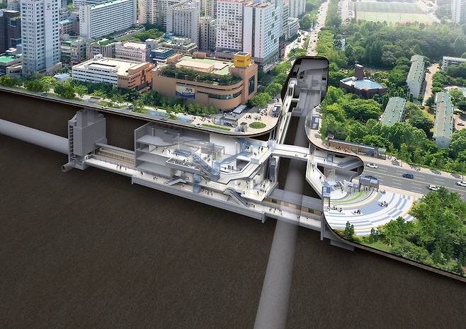 서울 도시철도 9호선 4단계 연장사업 투시도 [서울시 제공. 재판매 및 DB 금지]