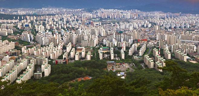 서울 노원구 일대 아파트단지. [노원구 제공]