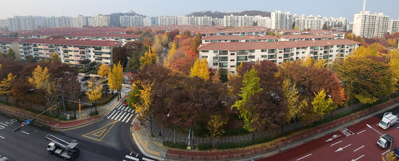 서울 양천구 목동 아파트 단지가 보이고 있다. [사진=뉴시스]