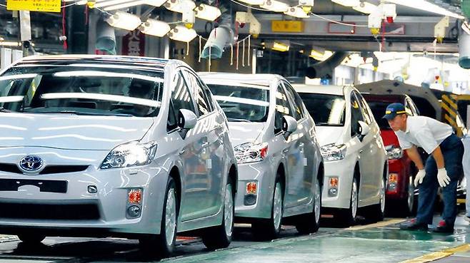 일본 도요타 공장 조립 라인./조선DB