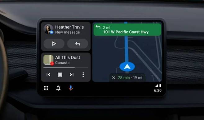 구글의 안드로이드 오토, 출처=google