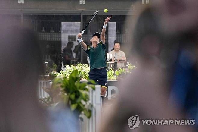 권순우의 서브 [AFP=연합뉴스]