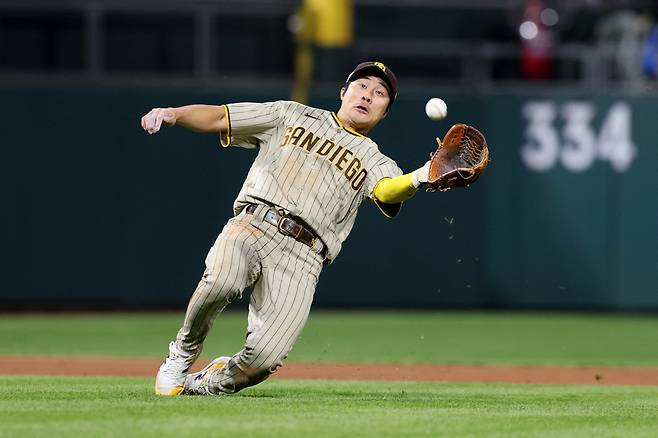 샌디에이고 파드리스가 김하성을 쉽게 트레이드하기는 어려운 상황이다. USATODAY연합뉴스