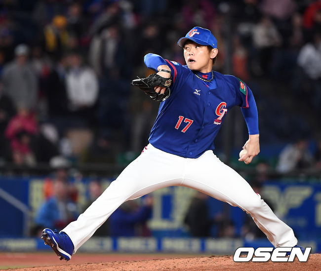 2019년 WBSC 프리미어12 한국전에 등판했던 천관위 /OSEN DB