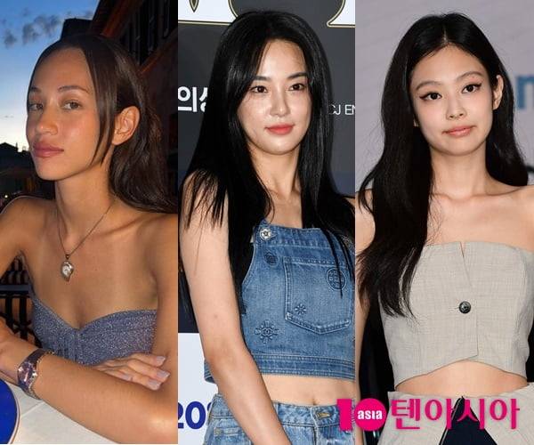 미즈하라 키코(왼쪽부터), 이주연, 블랙핑크 제니 / 사진=인스타그램, 텐아시아DB