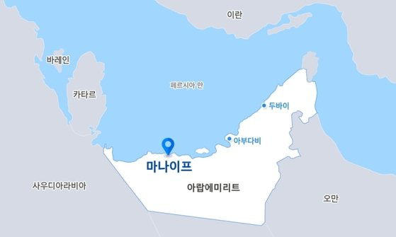 삼성엔지니어링이 참여하는 UAE 가스전 개발 프로젝트 위치. 998억원 중 삼성엔지니어링의 지분은 336억원 수준이다. 사진 삼성엔지니어링