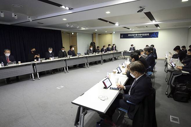 한국프로축구연맹 정기총회 모습. [한국프로축구연맹 제공. 재판매 및 DB 금지]