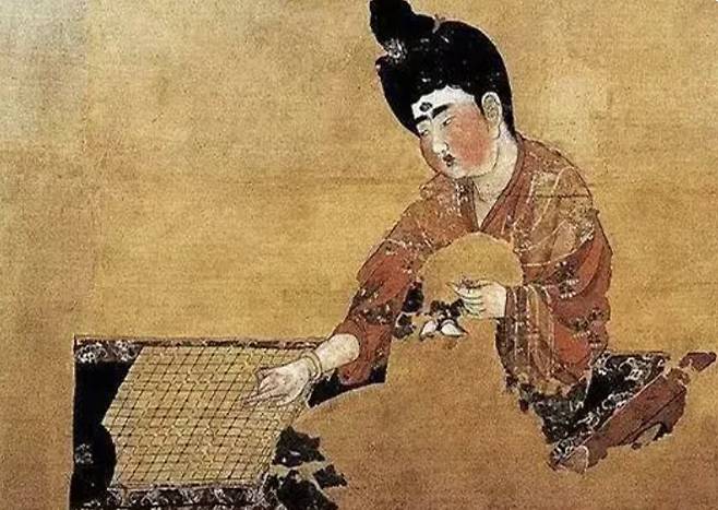 고대여성이 도박성 게임을 하는 그림 /사진=바이두