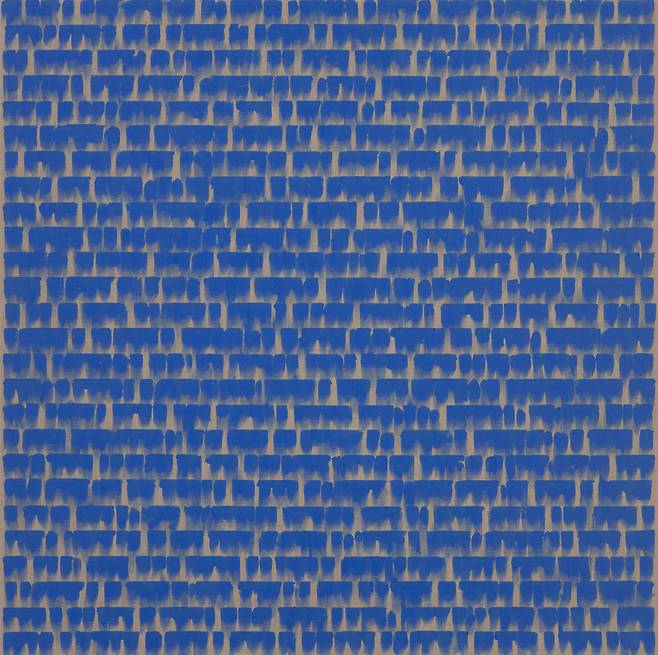 최명영 CHOI Myoung young, 평면조건 22-715 Conditional Planes 22-715, 2022, 캔버스에 아크릴릭 Acrylic on canvas, 130x130cm (학고재 제공)