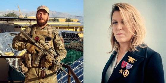 네이비실 근무당시 크리스 벡(좌), 성전환후 크리스틴 벡. SNS 캡처