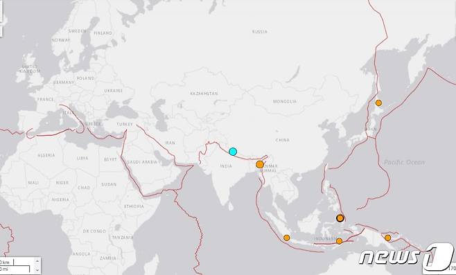 미국 지질조사국(USGS)은 우리 시간으로 24일 오후 5시 58분쯤 네팔에서 규모 5.6 지진이 발생했다고 밝혔다.