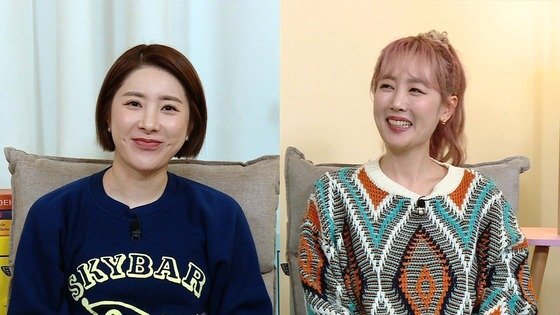 가수 서인영(왼쪽)과 별(본명 김고은). KBS 2TV ‘옥탑방의 문제아들’ 방송 캡처