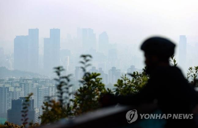 서울 남산에서 바라본 성동구 일대 모습 [사진출처 = 연합뉴스]