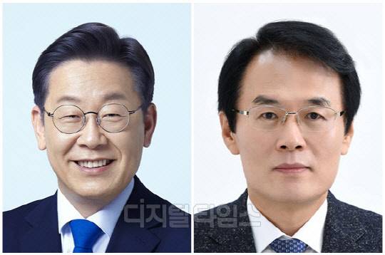 이재명(왼쪽) 더불어민주당 대표와 이상이 제주대학교 의과대학 교수. <디지털타임스 DB, 민주당 제공>