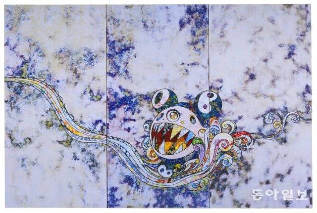 지드래곤이 소장하고 있는 무라카미 다카시의 2018년 작품 ‘727 드래곤’. ⓒ2018 Takashi Murakami/KaiKai KiKi Co., Ltd. All Rights Reserved. 무라카미 다카시, 페로탱 갤러리 제공.