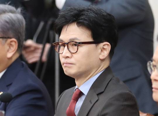 한동훈 법무부 장관 지난 30일 정부서울청사에서 열린 국무회의에서 한덕수 국무총리 발언을 듣고 있다. 뉴시스