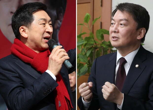 김기현 의원(왼쪽), 안철수 의원(오른쪽). 사진=뉴스1