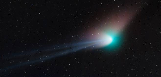 2023년 1월 28일 강원도 인제군에서 촬영한 ZTF 혜성.[이시우씨 제공]