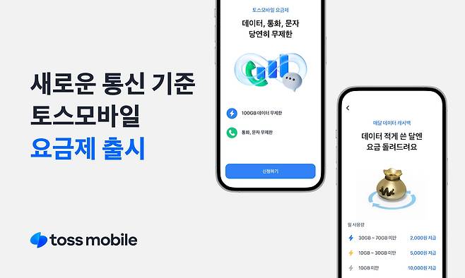 토스의 통신 자회사 ‘토스모바일’이 지난 31일 사전신청자를 대상으로 알뜰폰 서비스를 시작했다. /토스