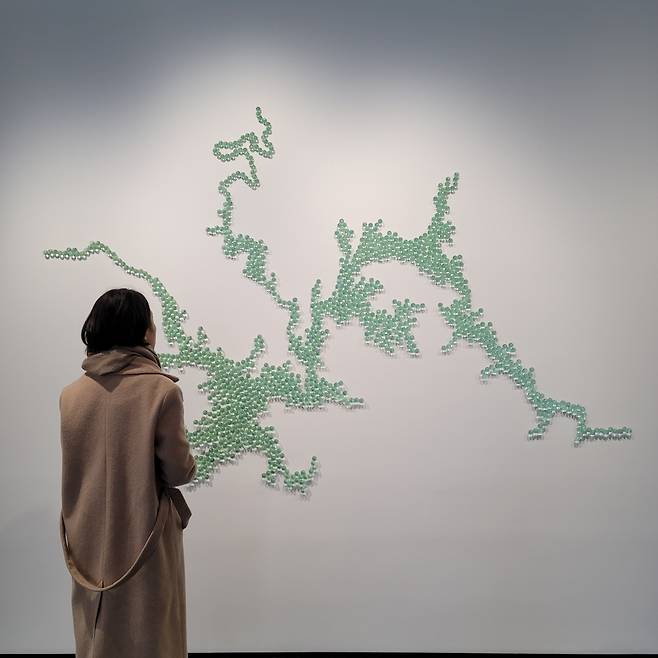 마야 린, 구슬한강댐, Nature Knows No Boundaries전, 2023, 페이스 서울 전시전경 [헤럴드DB]