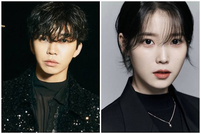 임영웅(왼쪽)-아이유. 사진ㅣ각 소속사