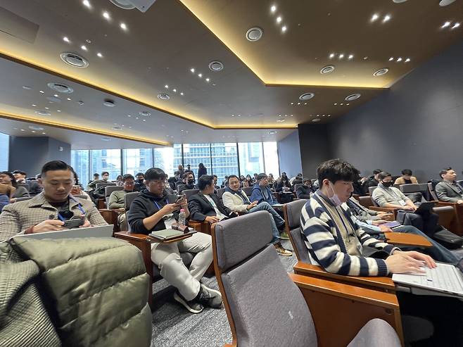 2일 서울 강남구에서 열린 IMM인베스트먼트 헬스케어데이에 스타트업, 대학병원, 투자사 관계자들이 대거 참석했다. ./김명지 기자