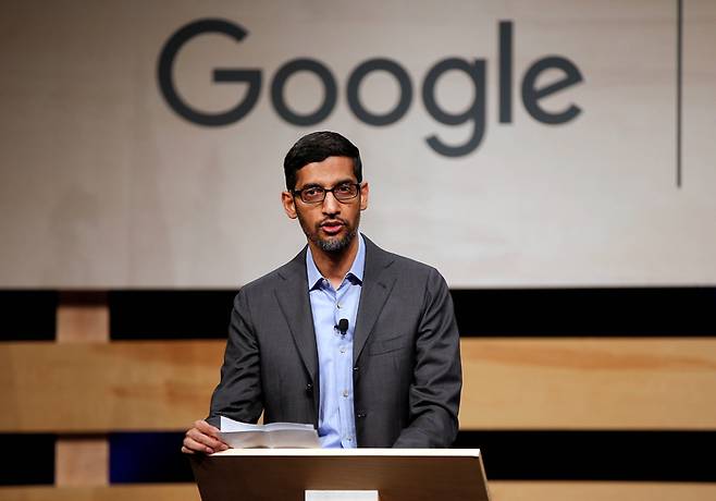 순다르 피차이 구글 CEO  <연합, 로이터>