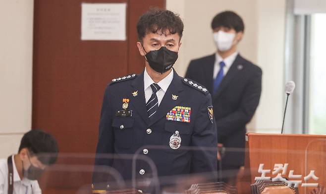행정안전부 경찰국 신설을 반대하며 전국경찰서장회의를 주도한 류삼영 총경. 윤창원 기자