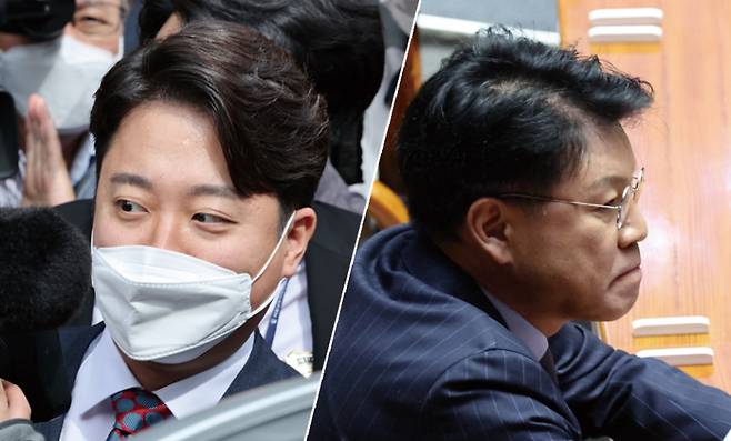 이준석 전 국민의힘 대표(사진 왼쪽)와 장제원 국민의힘 의원 ⓒ연합뉴스
