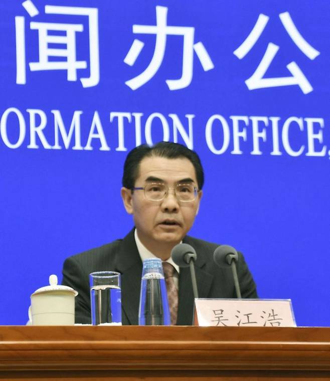 신임 주일 중국대사로 유력한 우장하오 중국 외교부 부장조리(사진=연합뉴스)