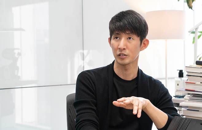 이종민 SK텔레콤 미래 R&D 담당이 지난 1일 SK텔레콤 판교 사옥에서 조선비즈와 인터뷰를 하고 있다. /SK텔레콤 제공