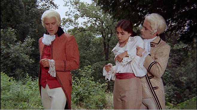 영화 ‘마르퀴스 드 사드 쥐스틴’의 한 장면.