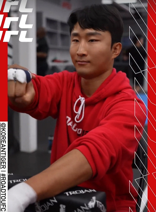 ‘코리안 타이거’ 이정영. 사진 | UFC 코리아