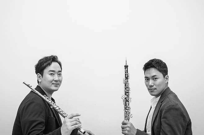 [서울=뉴시스]플루티스트 조성현, 오보이스트 함경. (사진=파이플랜즈/anwoongchul 제공) 2023.02.05. photo@newsis.com *재판매 및 DB 금지