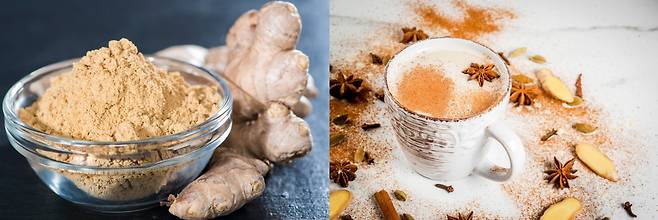 생강가루를 사용하면 라테와 스무디 등 더 다양한 레시피에 활용하기 편리하다. [123RF]